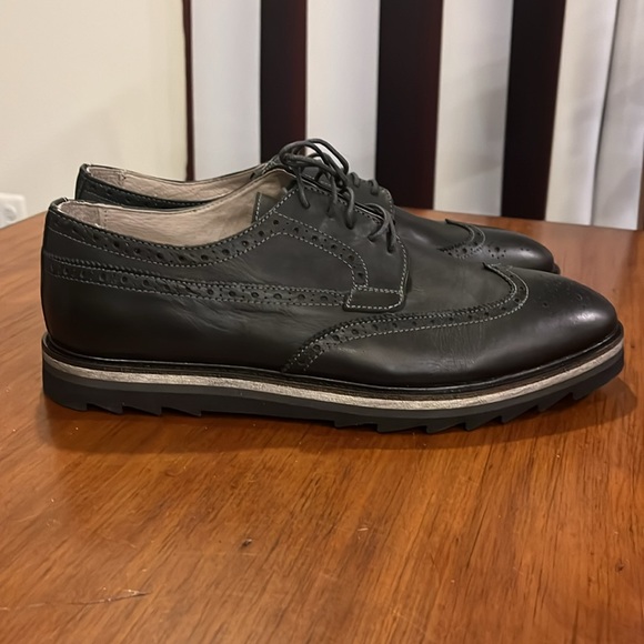 Rogue Rodman O Leather Wingtip Blucher Shoes black new Mens Size 11 main image 7